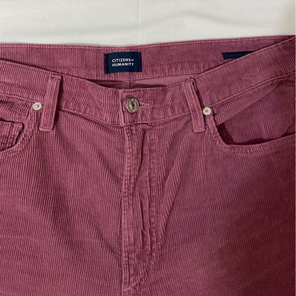 NWOT Citizens Of Humanity Isola Cropped Boot Corduroy In Posey Size 30 - Picture 9 of 11